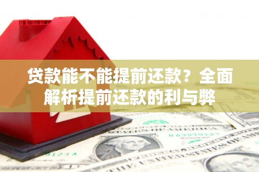 郧阳贷款能不能提前还款？全面解析提前还款的利与弊