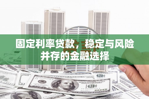 郧阳固定利率贷款，稳定与风险并存的金融选择
