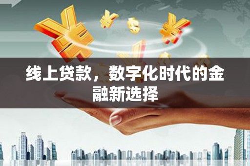 郧阳线上贷款，数字化时代的金融新选择