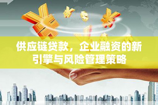 郧阳供应链贷款，企业融资的新引擎与风险管理策略