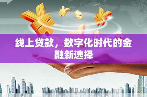 郧阳线上贷款，数字化时代的金融新选择
