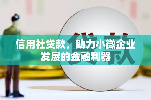 郧阳信用社贷款，助力小微企业发展的金融利器