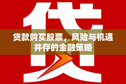 郧阳贷款购买股票，风险与机遇并存的金融策略