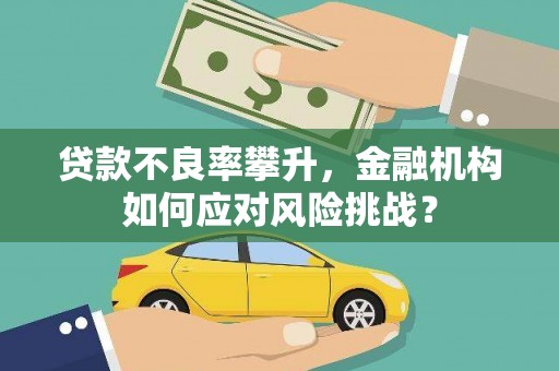郧阳贷款不良率攀升，金融机构如何应对风险挑战？